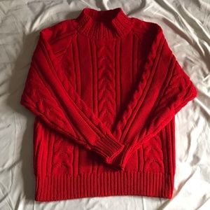 🌼2 for $20 red cable knit sweater